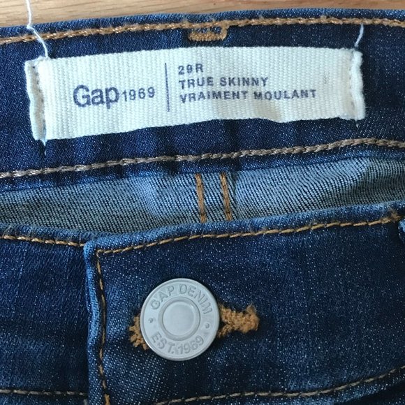 GAP True Skinny Jeans size 29R - almost new - Picture 4 of 5